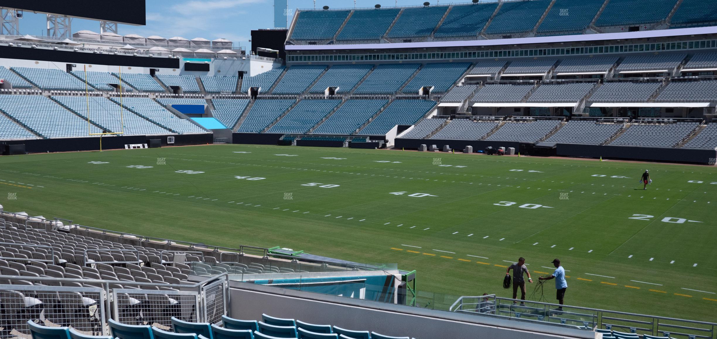 Seating view for EverBank Stadium Section 106