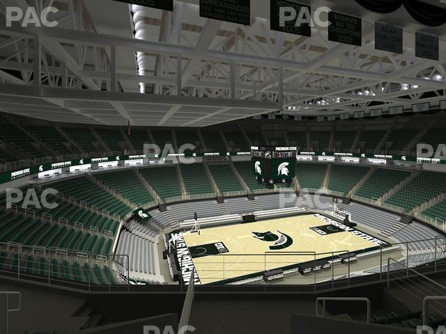 Seating view for Jack Breslin Student Events Center Section 212