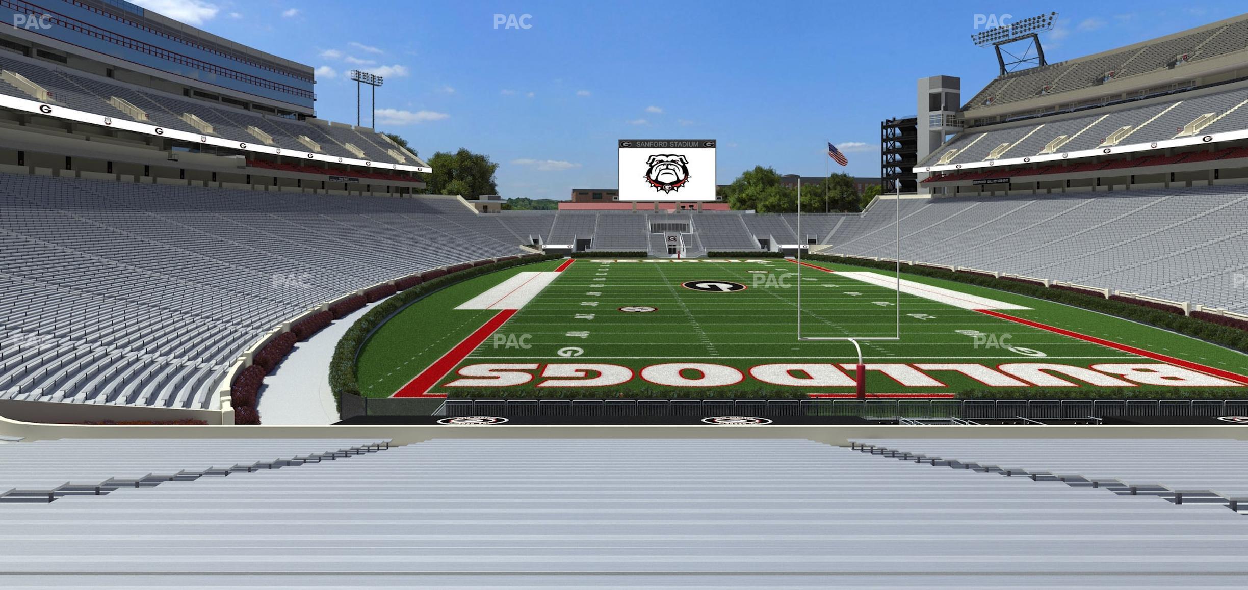 Seating view for Sanford Stadium Section 120