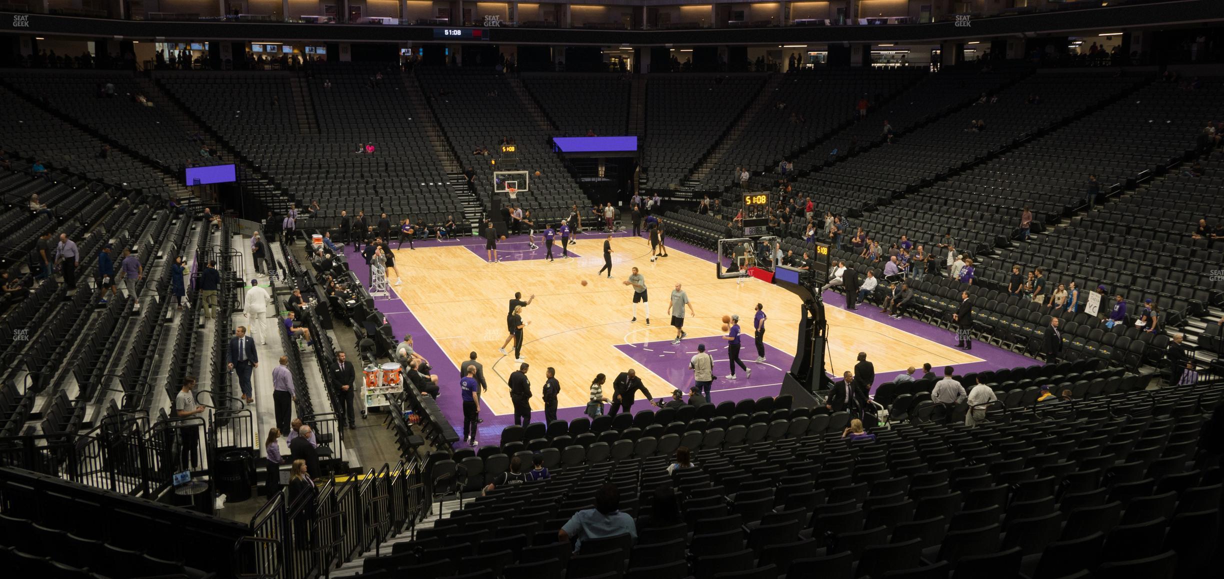 Seating view for Golden 1 Center Section 102