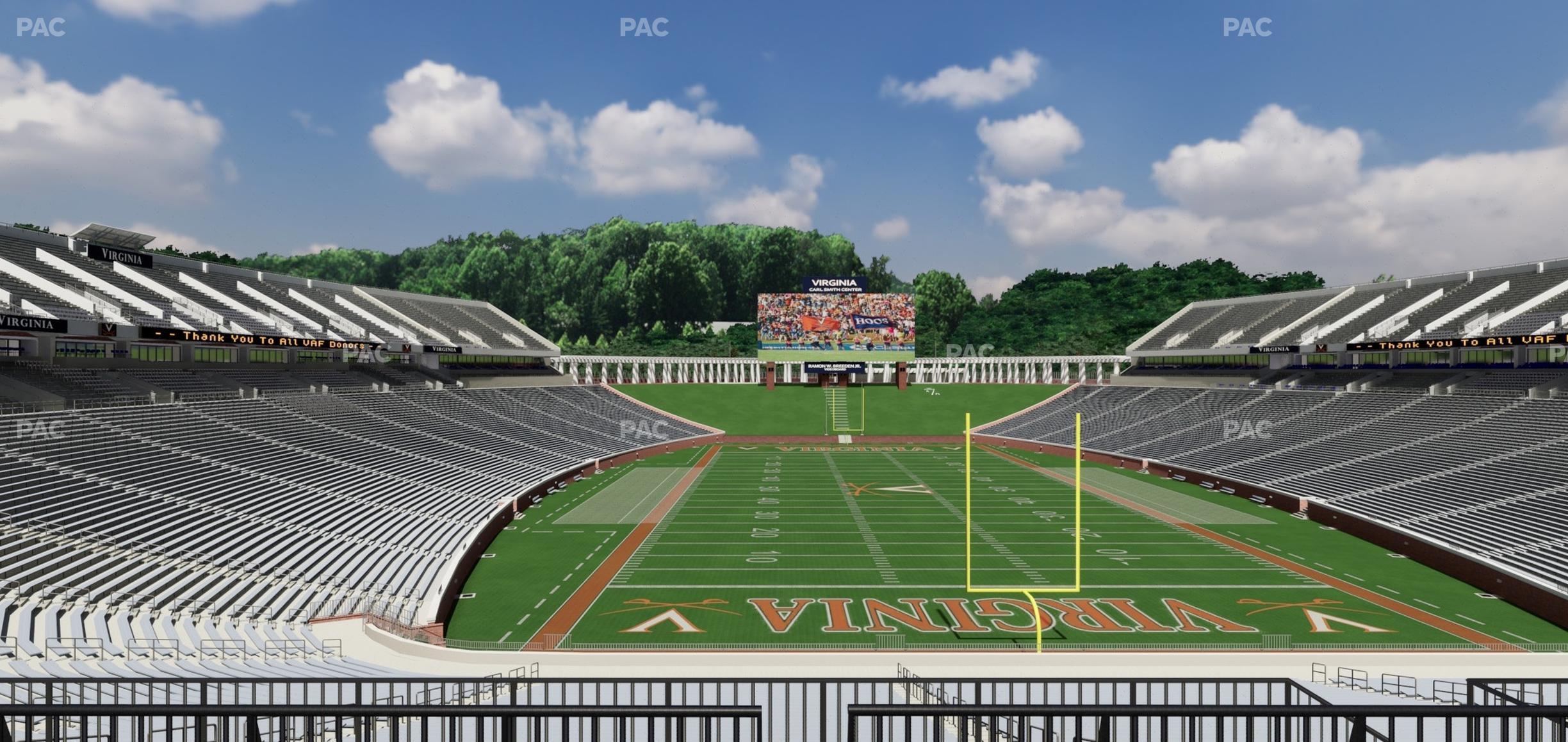 Seating view for Scott Stadium Section Loge 317