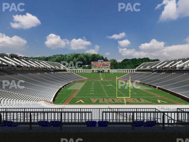 Seating view for Scott Stadium Section Loge 317