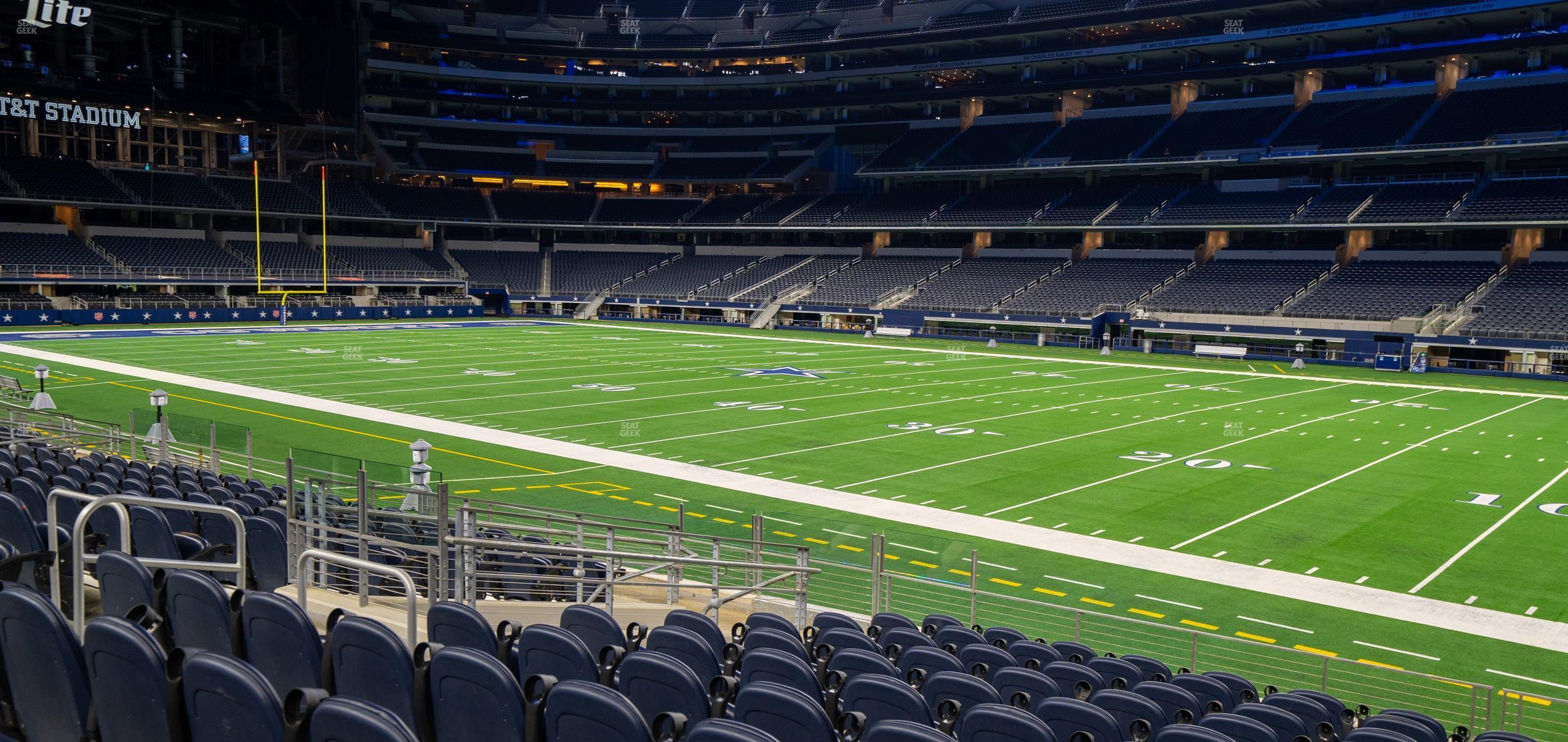 Seating view for AT&T Stadium Section C 107