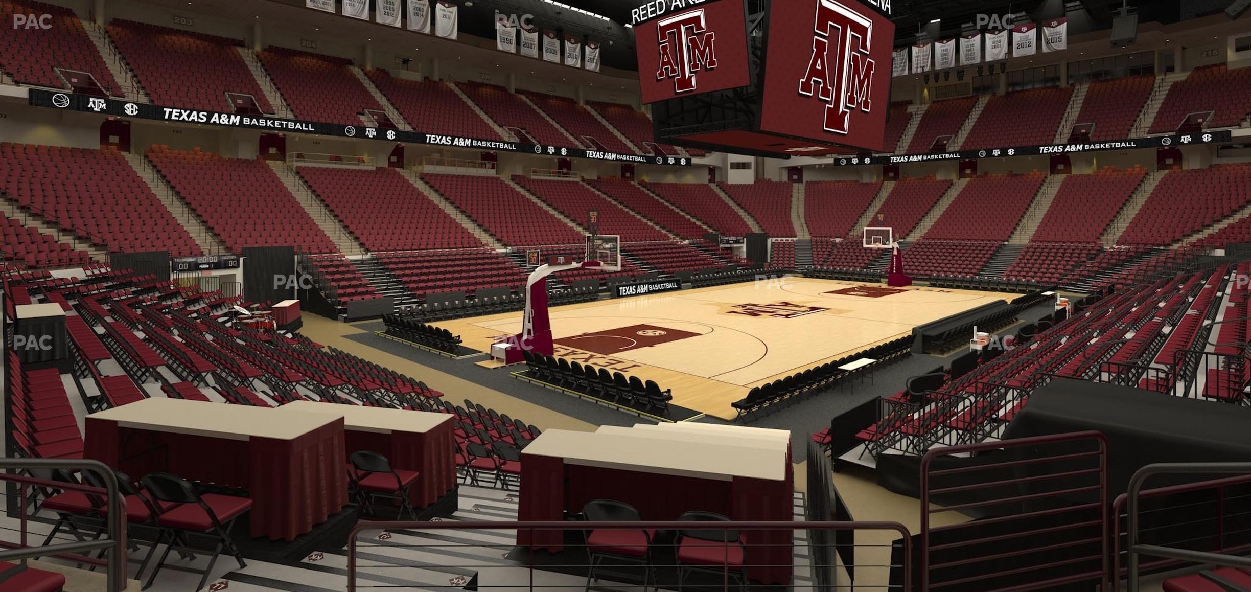 Seating view for Reed Arena Section 125