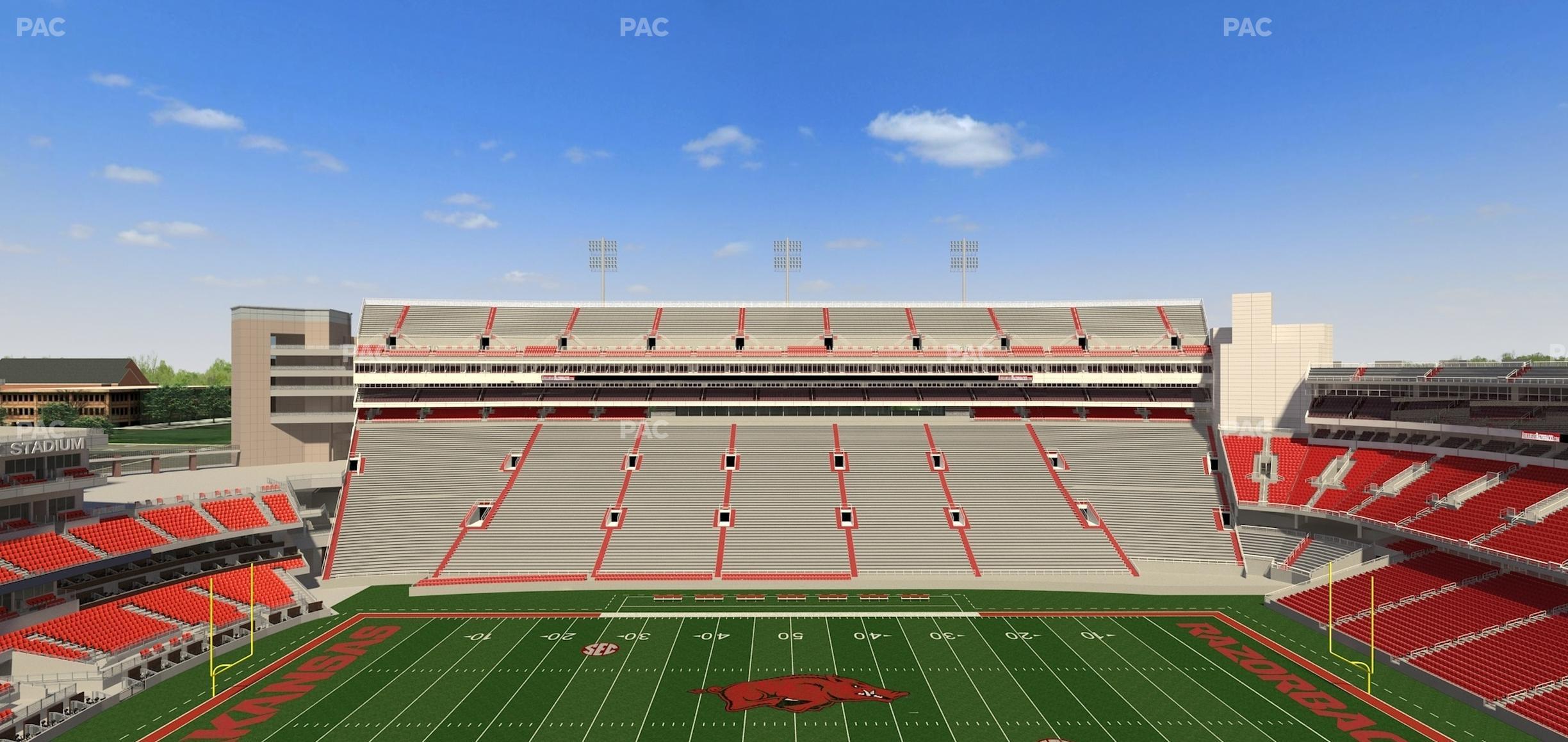 Seating view for Razorback Stadium Section 504 2