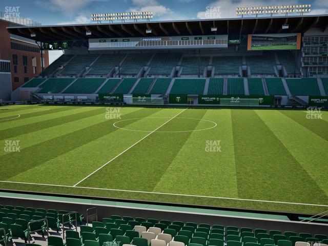 Seating view for Providence Park Section Club 4