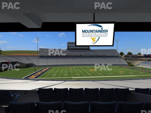 Seating view for Mountaineer Field at Milan Puskar Stadium Section Field Box 13