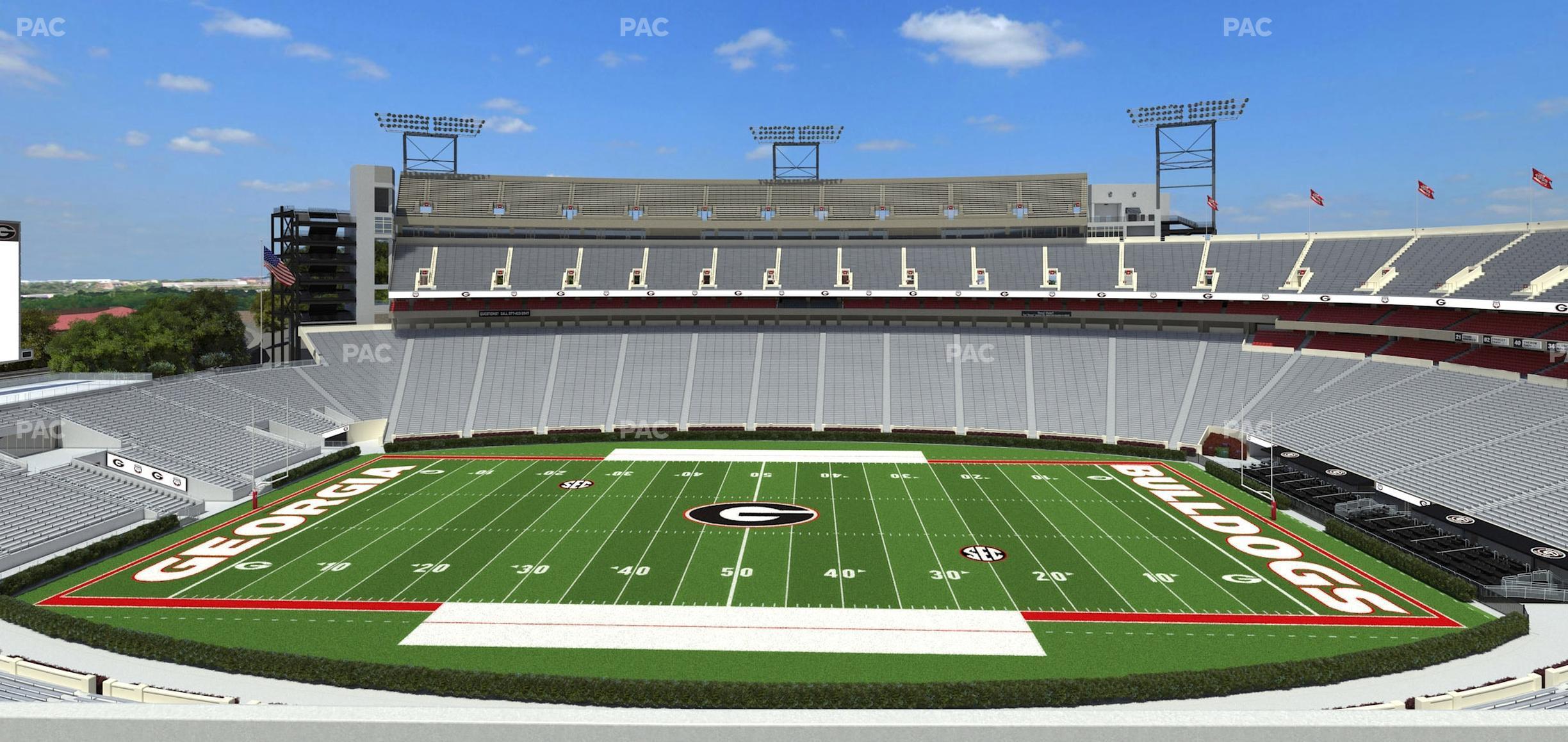 Seating view for Sanford Stadium Section Sky Club 331