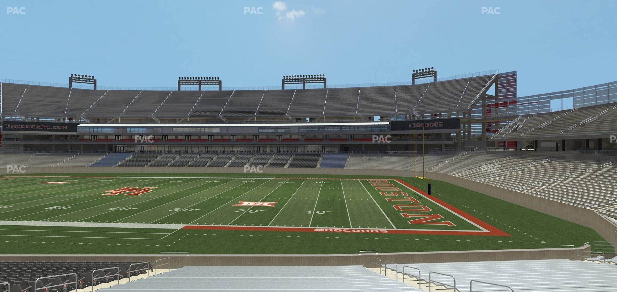 Seating view for TDECU Stadium Section 126