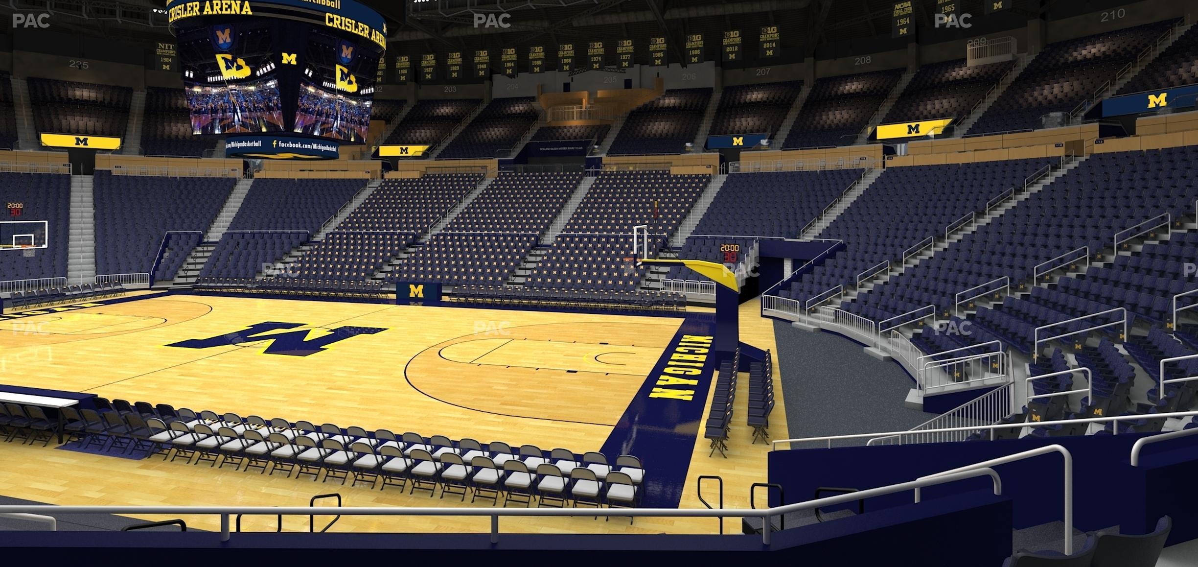 Seating view for Crisler Center Section 120