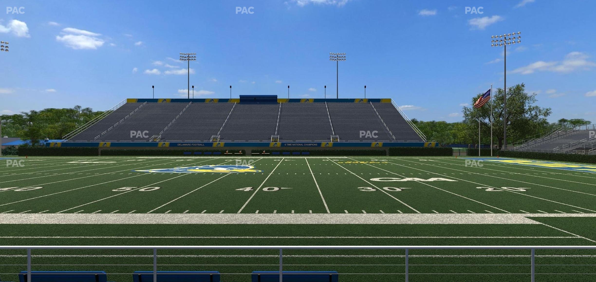 Seating view for Delaware Stadium Section 104