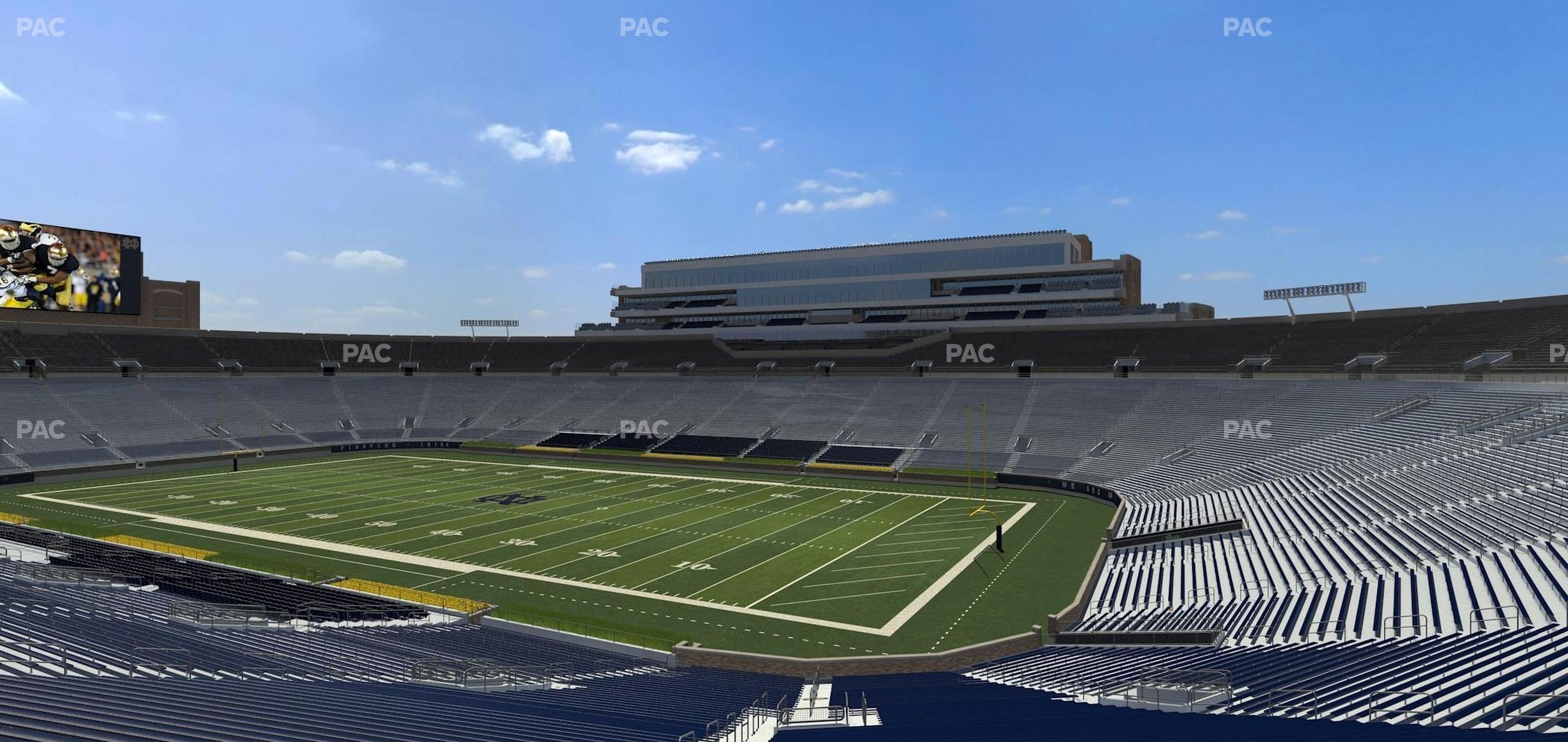 Seating view for Notre Dame Stadium Section 106