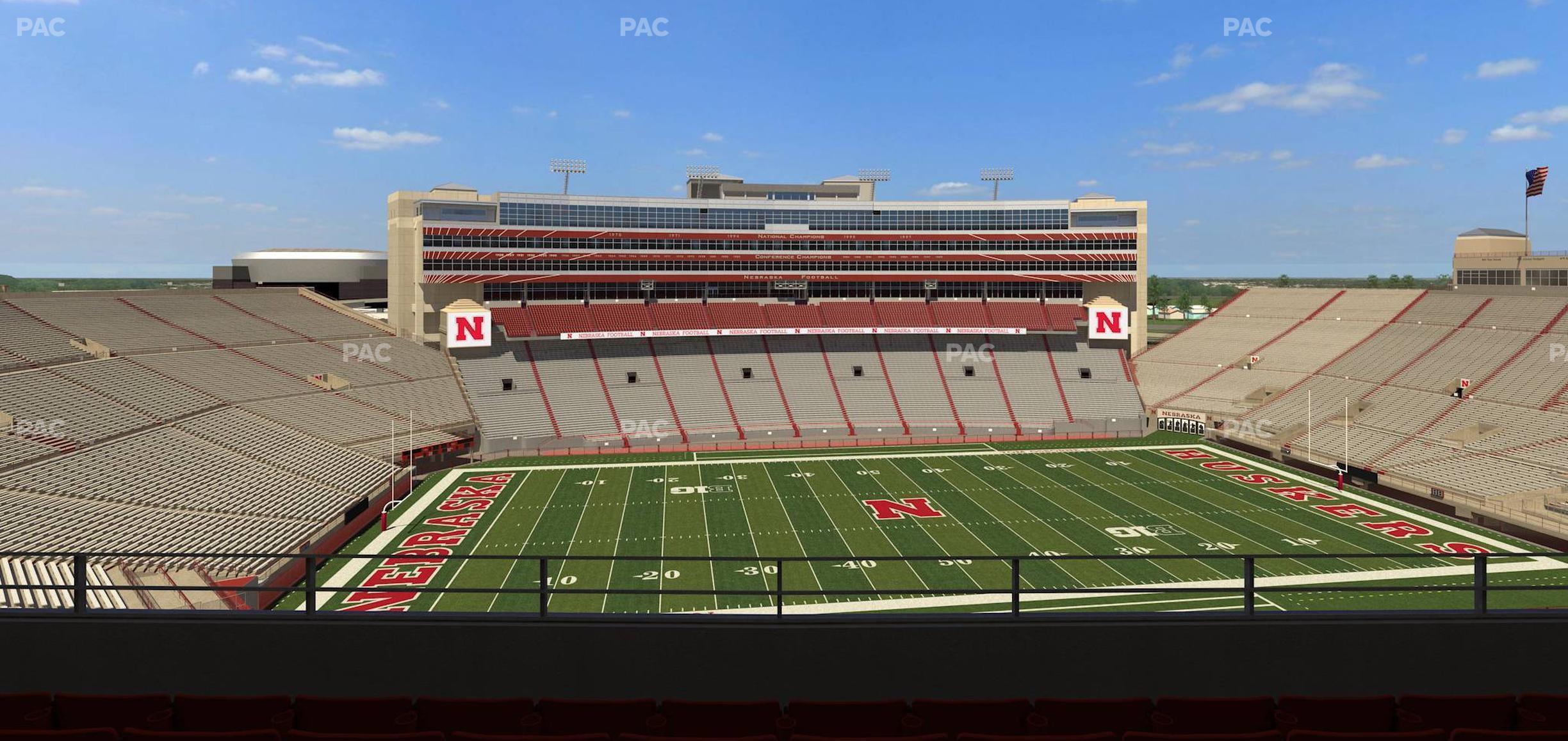 Seating view for Memorial Stadium Nebraska Section 409