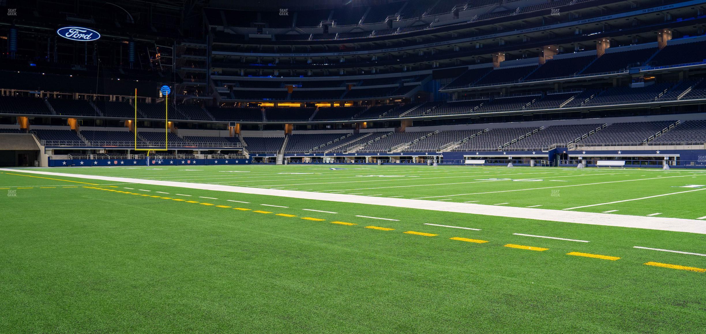 Seating view for AT&T Stadium Section Event Level Suite 28