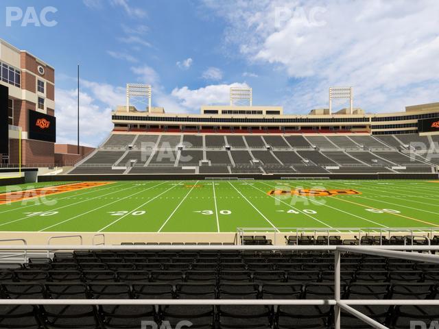 Seating view for Boone Pickens Stadium Section Upper Box 39