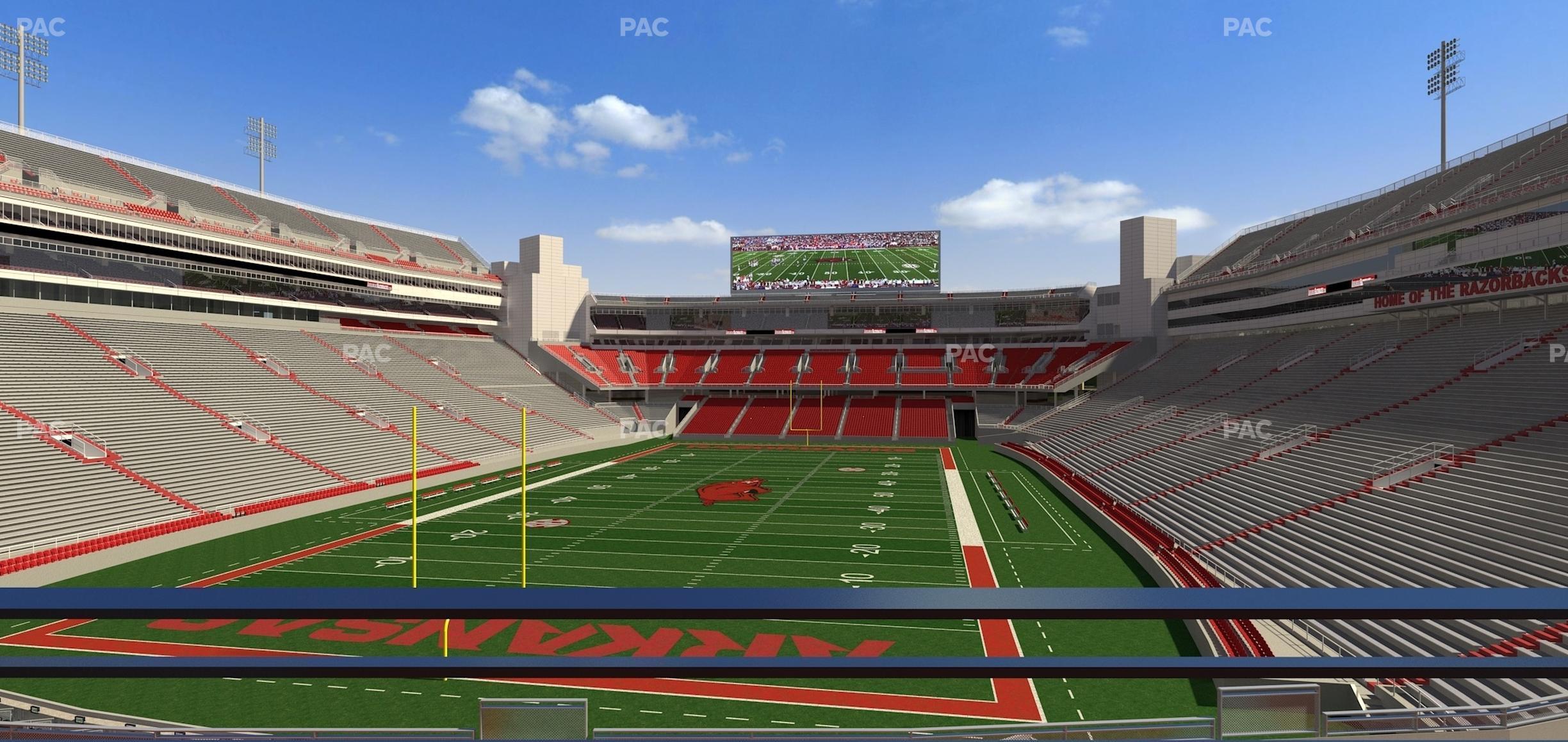 Seating view for Razorback Stadium Section Suite 7