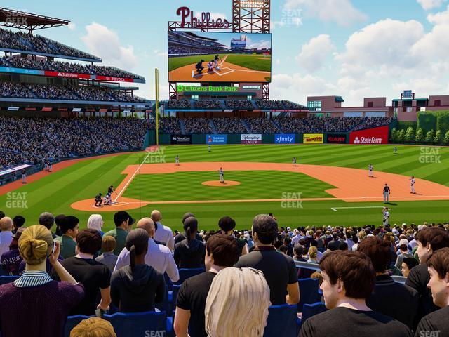 Seating view for Citizens Bank Park Section 119