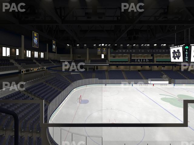 Seating view for Compton Family Ice Arena Section Club 119