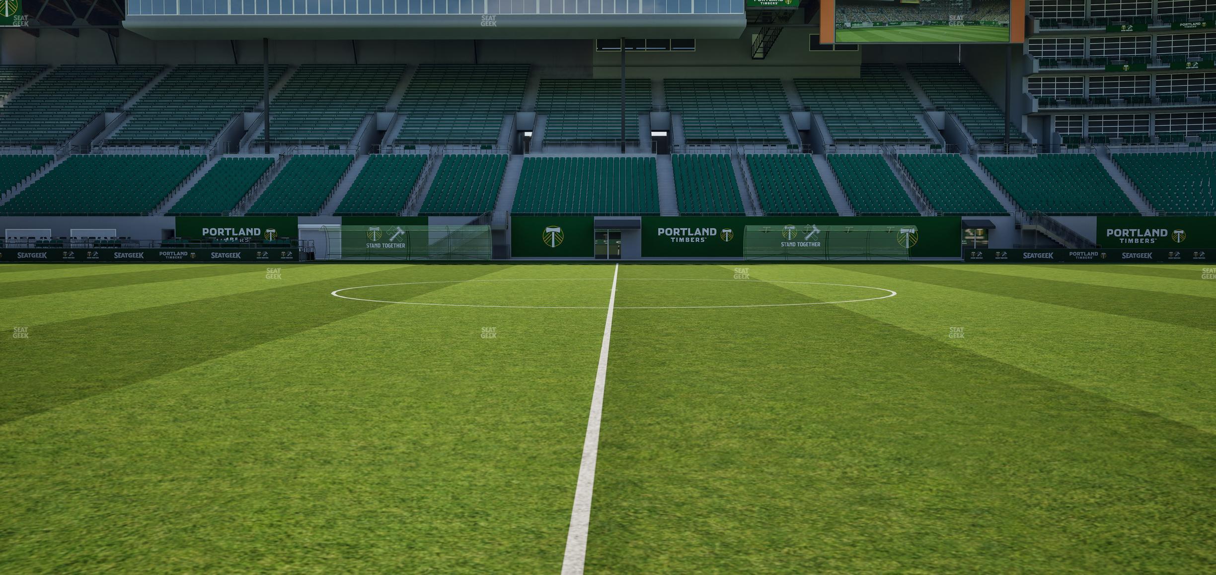 Seating view for Providence Park Section Field Seats