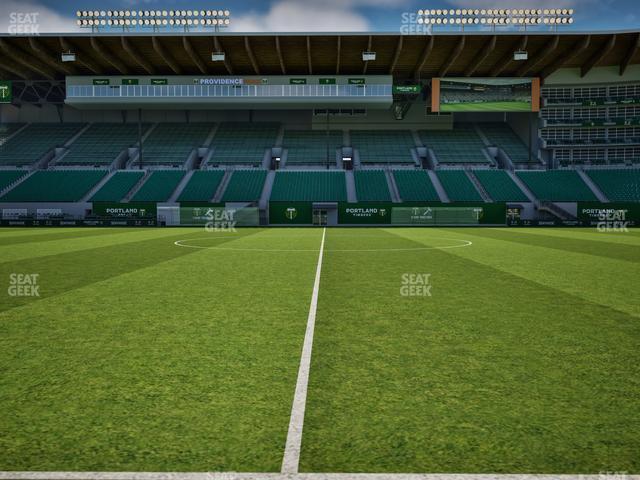 Seating view for Providence Park Section Field Seats