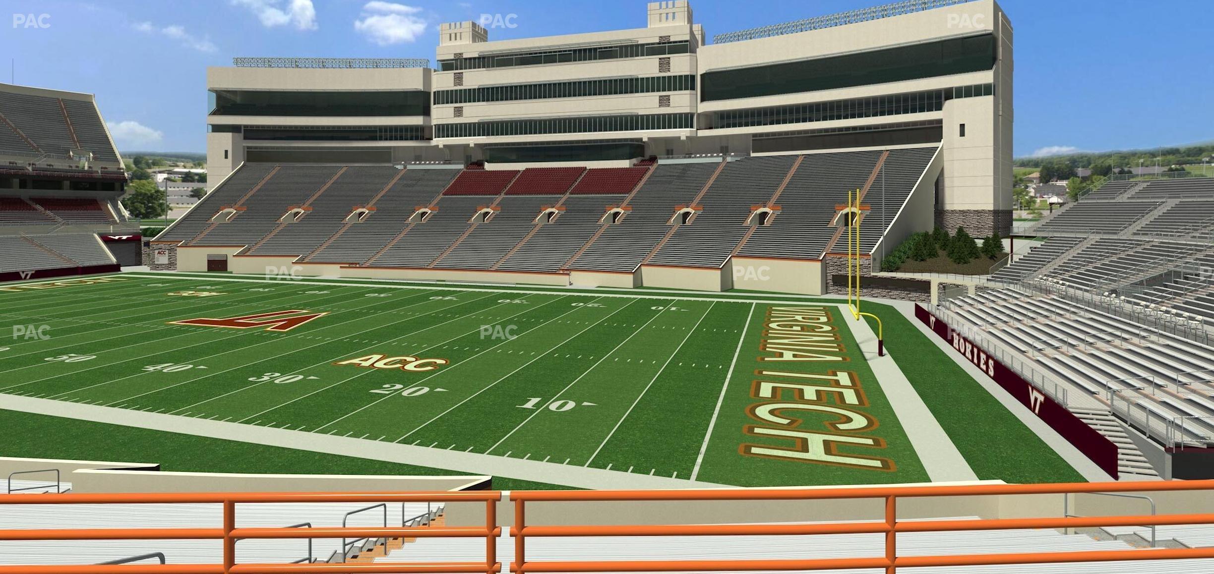 Seating view for Lane Stadium Section 127