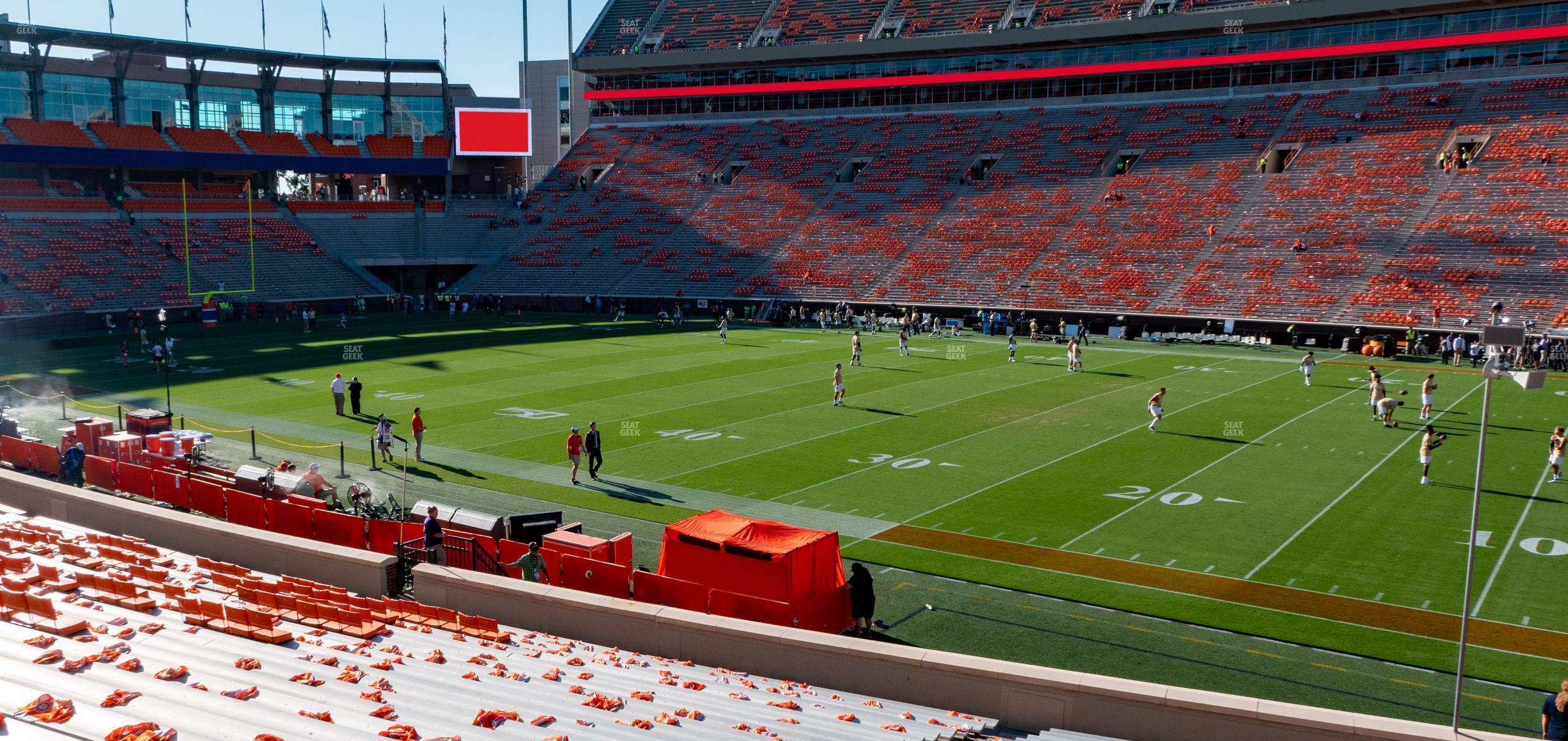 Seating view for Clemson Memorial Stadium Section B