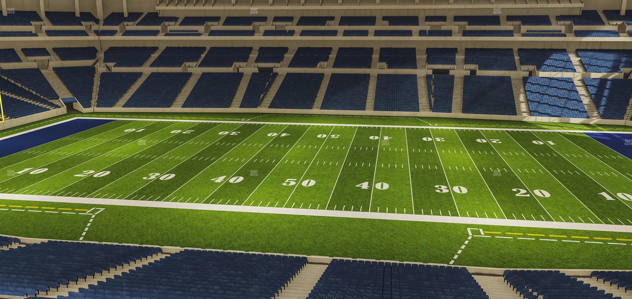 Seating view for Lucas Oil Stadium Section 339