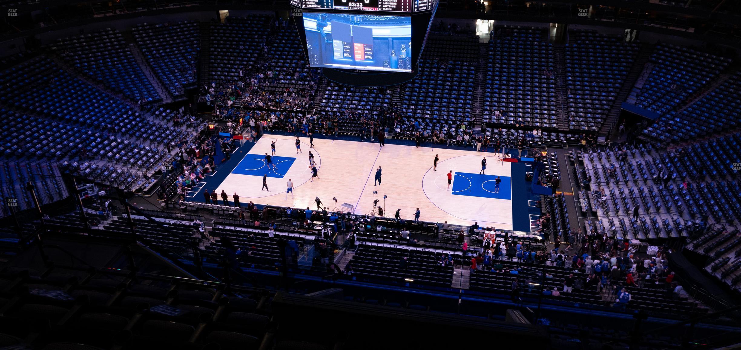 Seating view for American Airlines Center Section 325