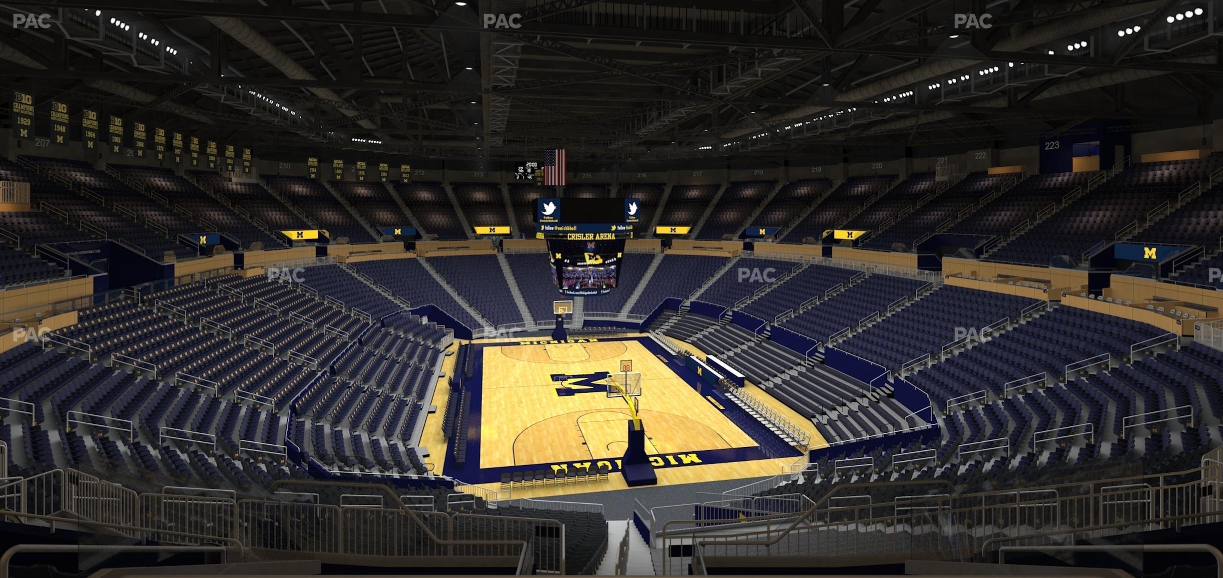 Seating view for Crisler Center Section 233