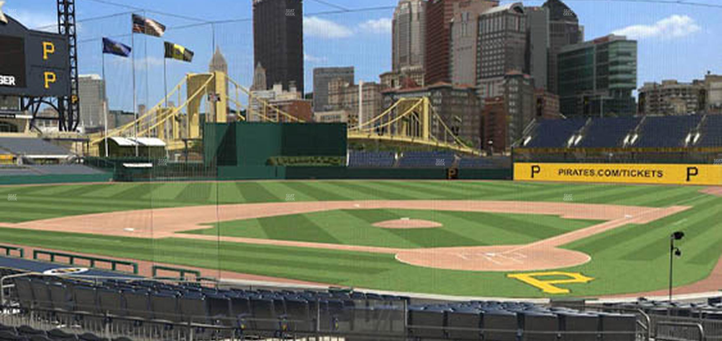 Seating view for PNC Park Section 117