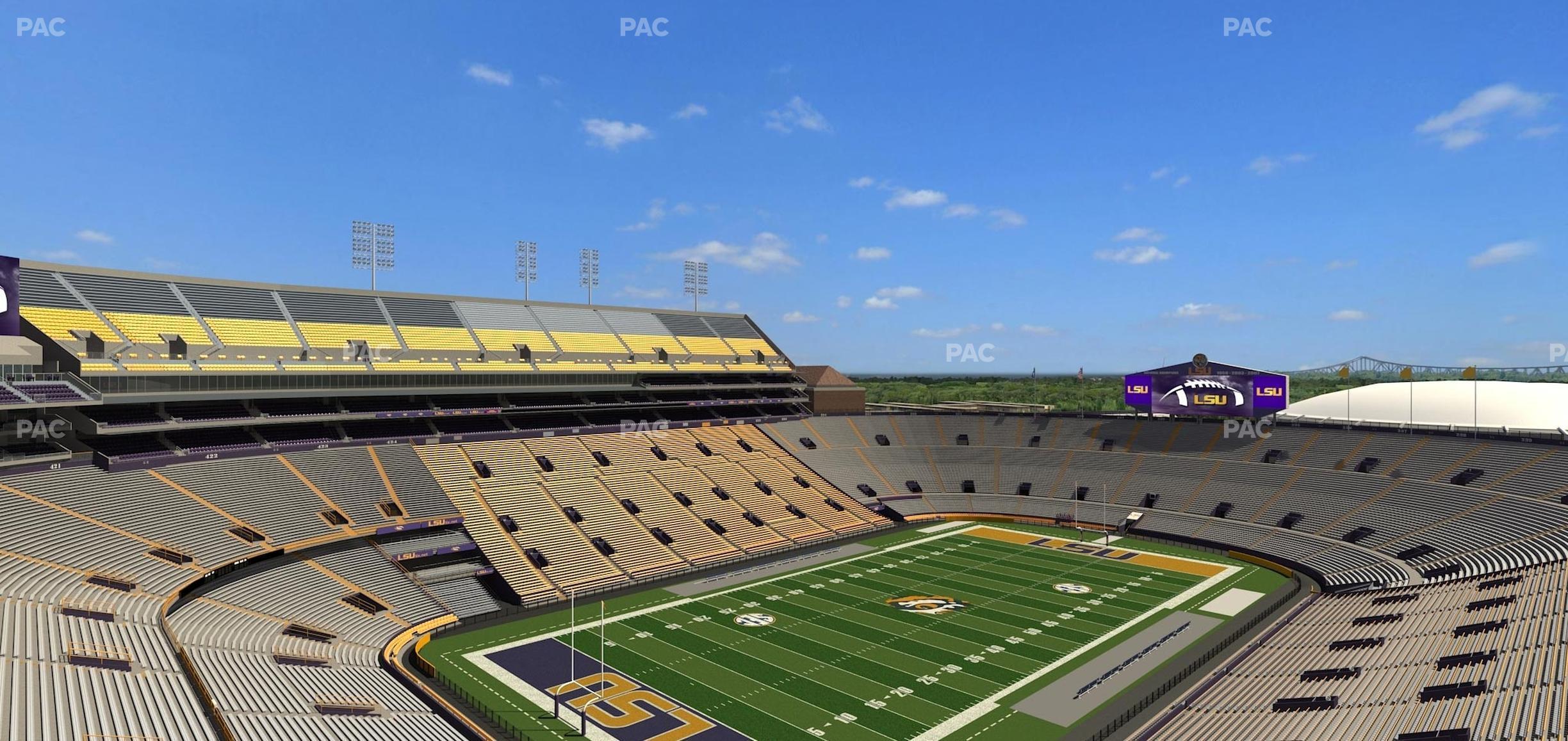 Seating view for Tiger Stadium Section Club 550