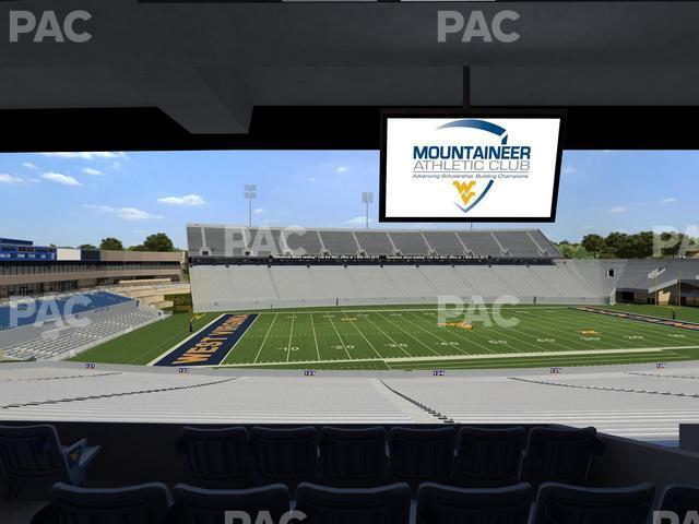 Seating view for Mountaineer Field at Milan Puskar Stadium Section Field Box 49