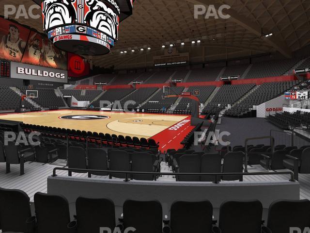 Seating view for Stegeman Coliseum Section R