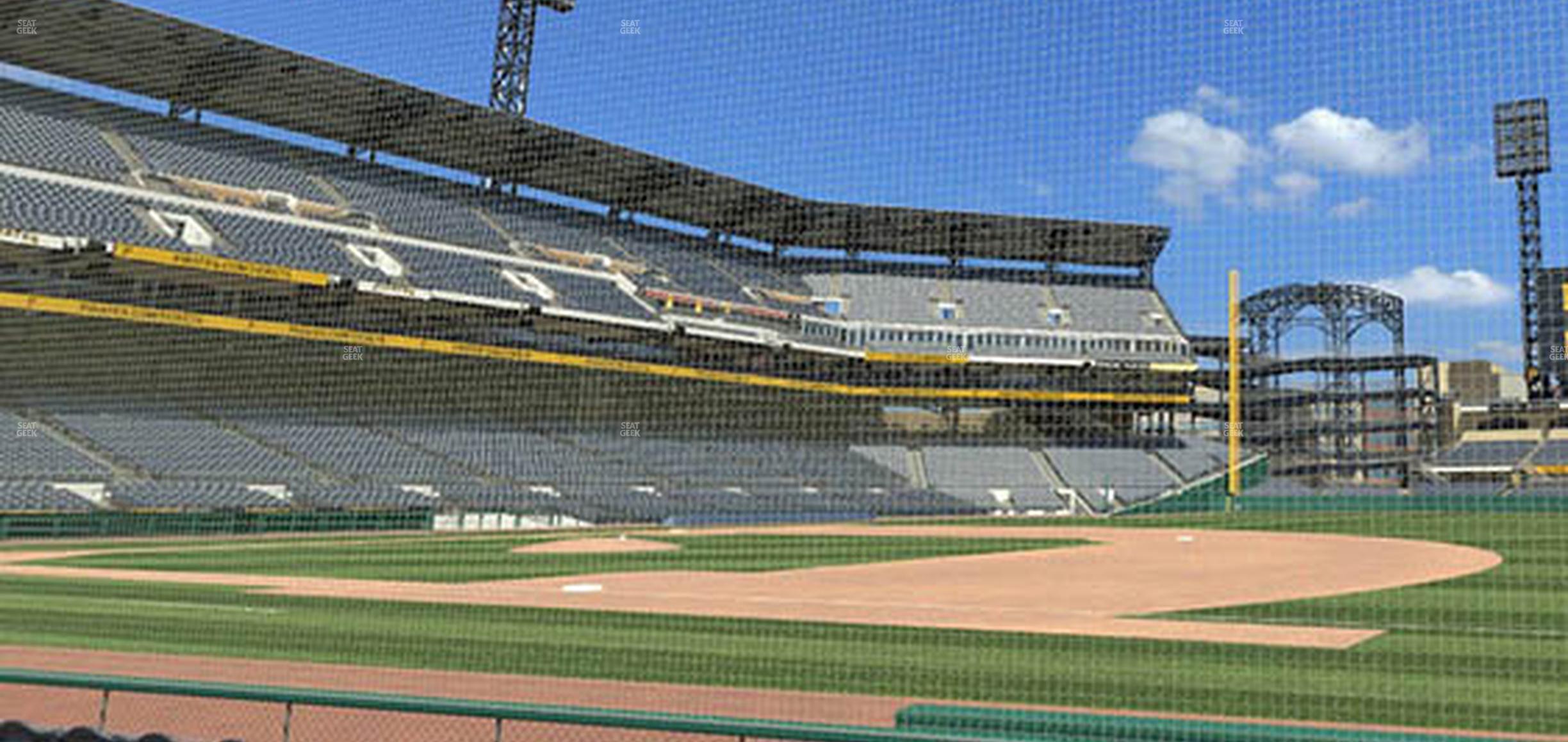 Seating view for PNC Park Section Field Box 7