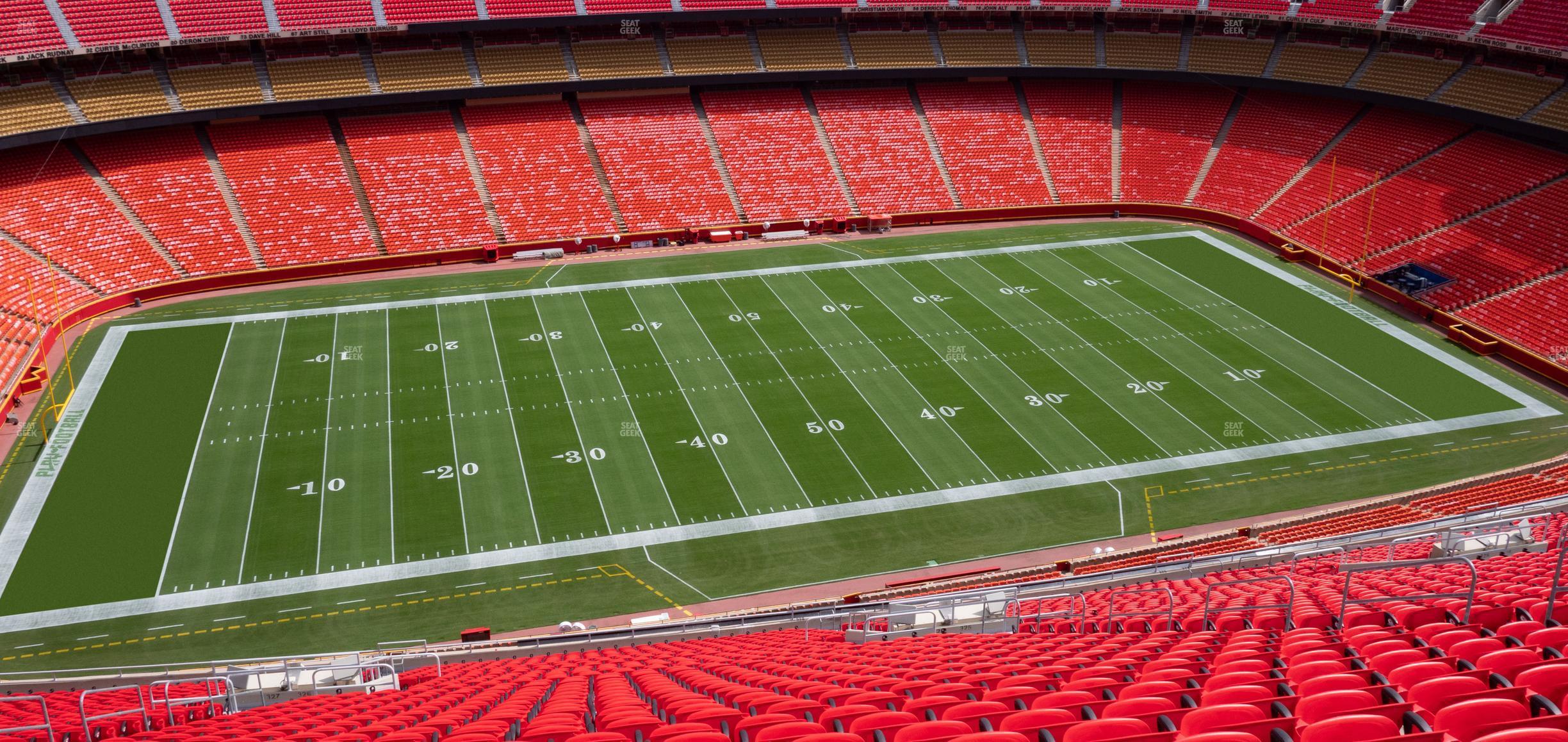 Seating view for GEHA Field at Arrowhead Stadium Section Ada 326