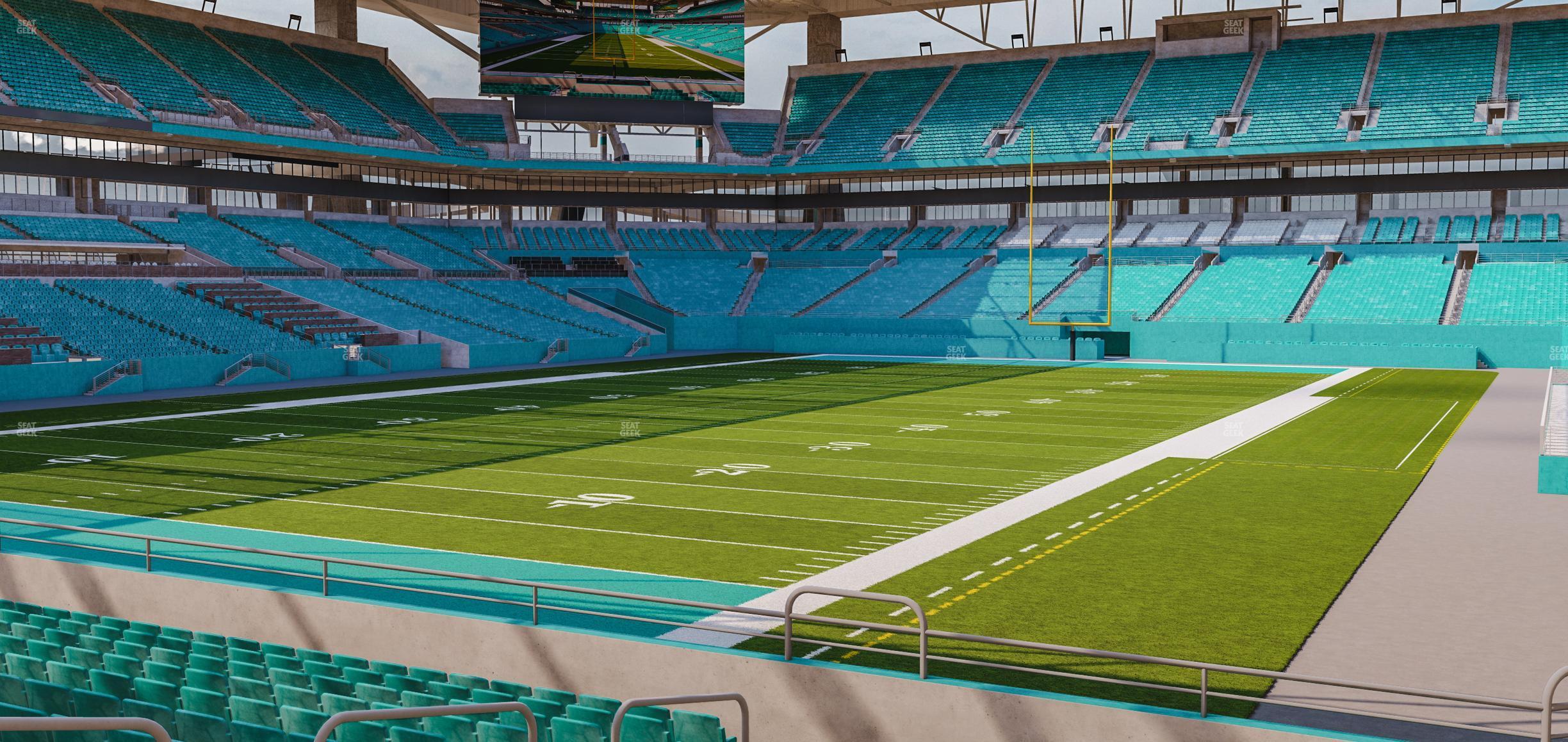 Seating view for Hard Rock Stadium Section 129