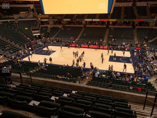 Seating view for Gainbridge Fieldhouse Section 115