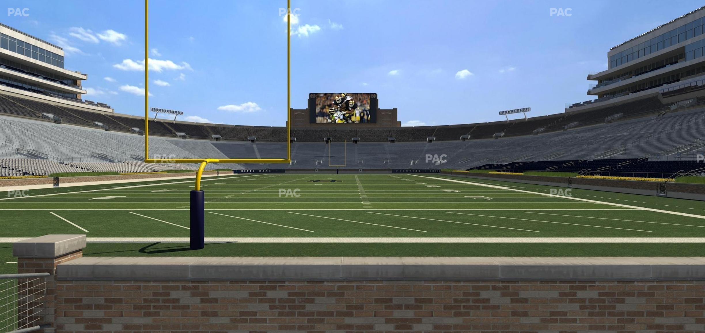 Seating view for Notre Dame Stadium Section 1