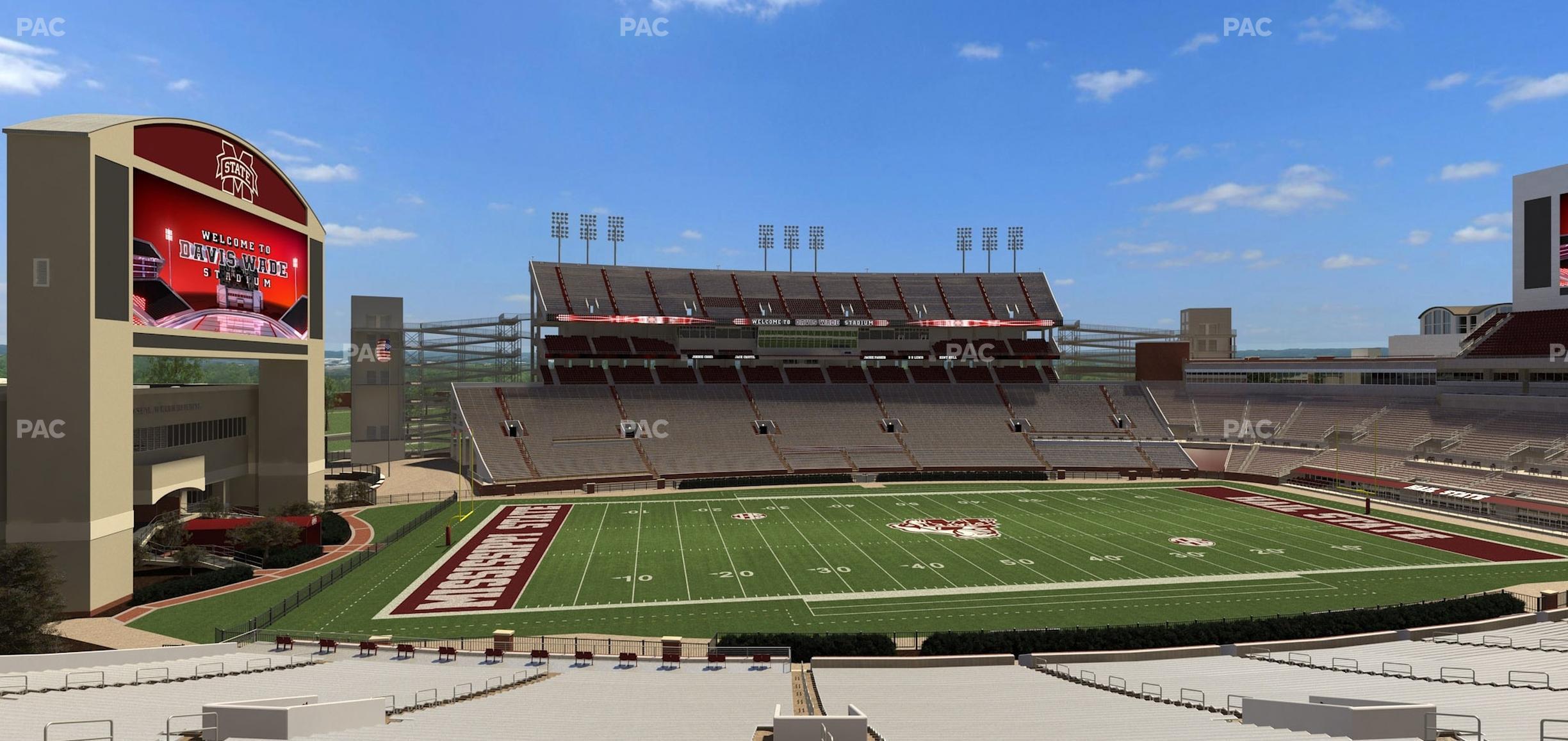 Seating view for Davis Wade Stadium Section 123