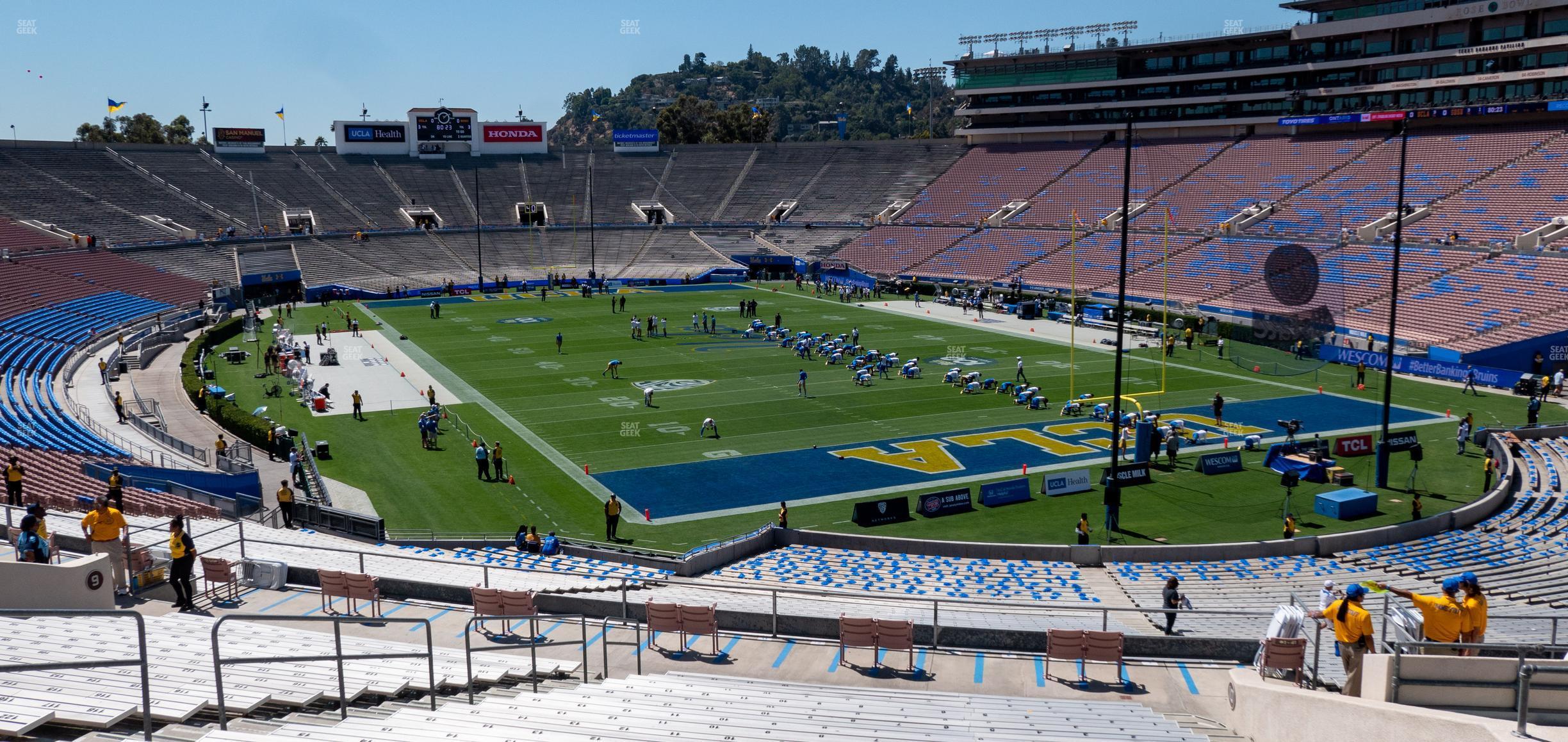 Seating view for Rose Bowl Stadium Section Upper 10