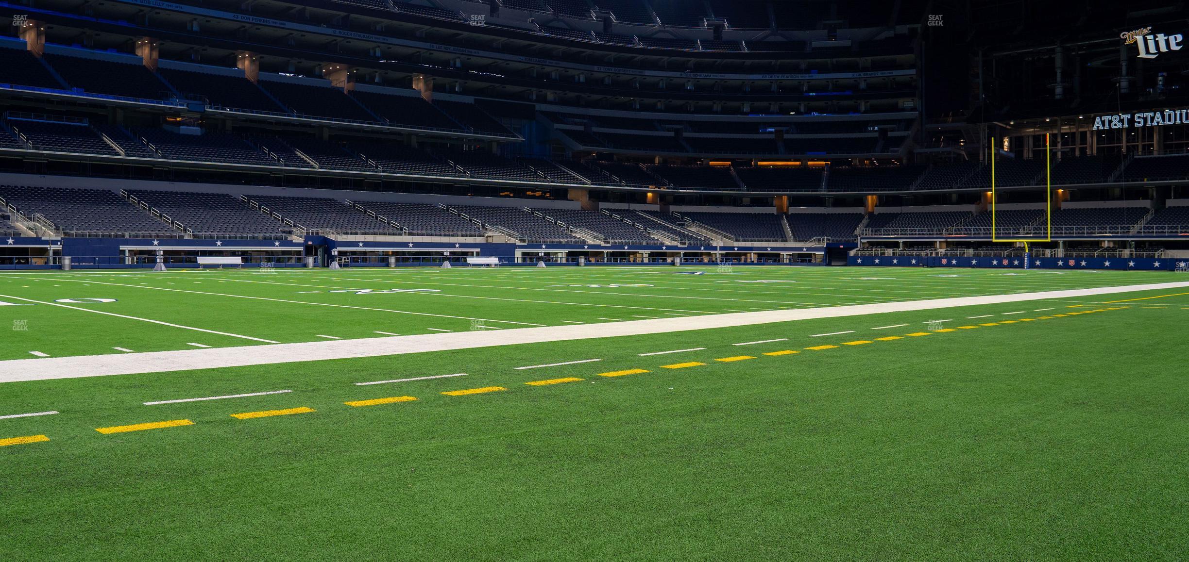 Seating view for AT&T Stadium Section Event Level Suite 4