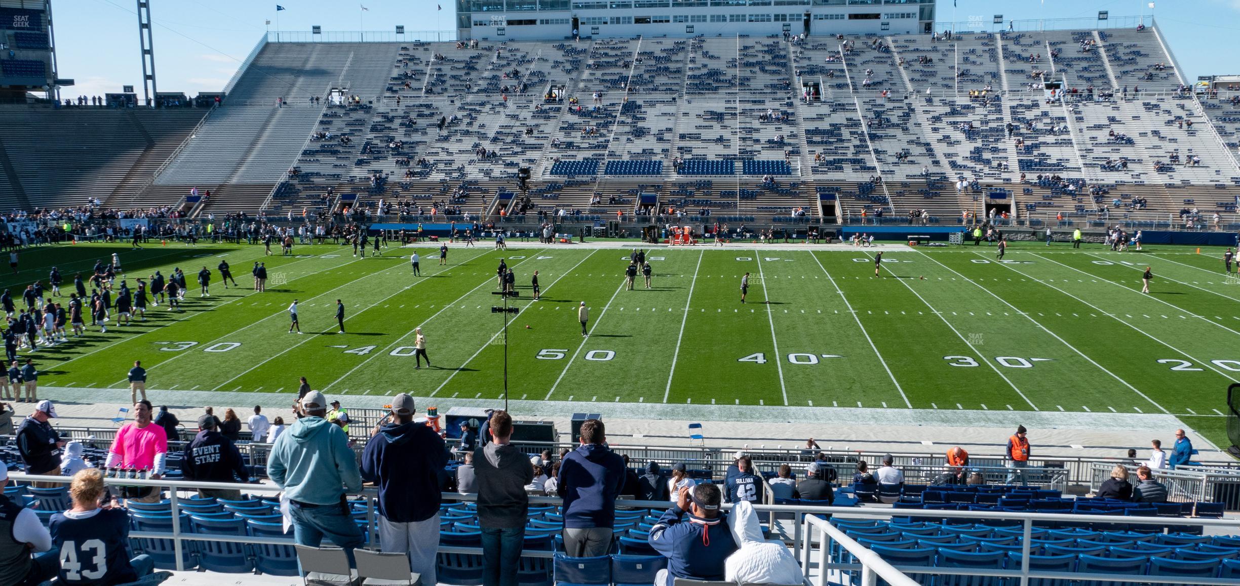 Seating view for Beaver Stadium Section East F