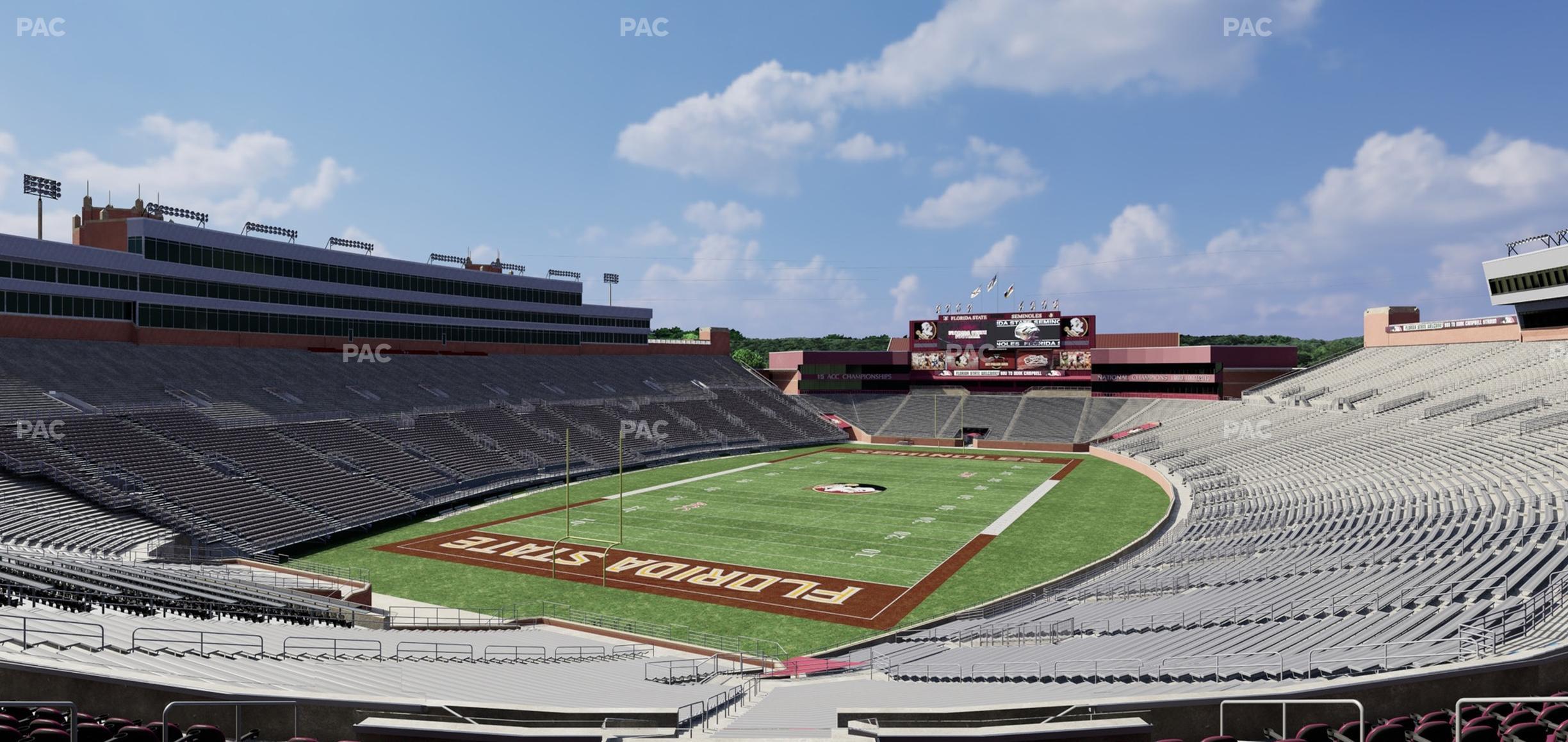 Seating view for Doak Campbell Stadium Section Club 216