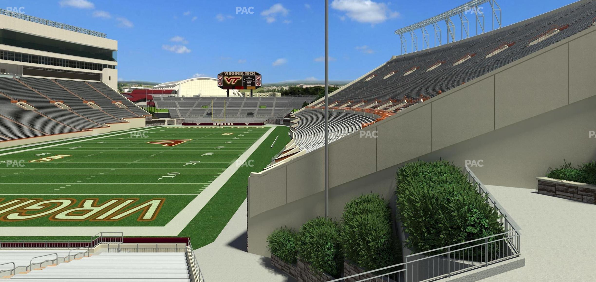 Seating view for Lane Stadium Section 201