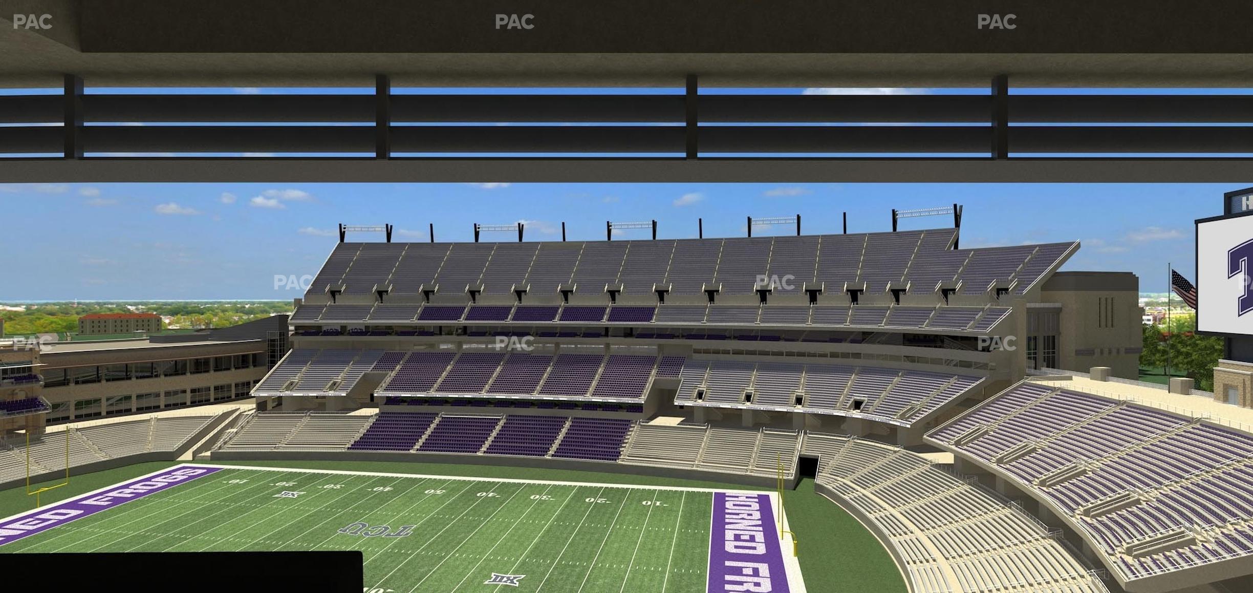 Seating view for Amon G Carter Stadium Section Loge Box 325