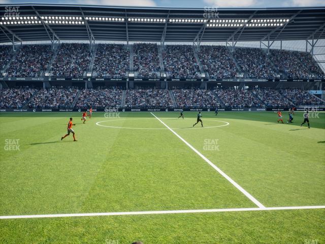 Seating view for Allianz Field Section Field Club 6