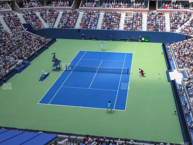 Seating view for Arthur Ashe Stadium Section 102