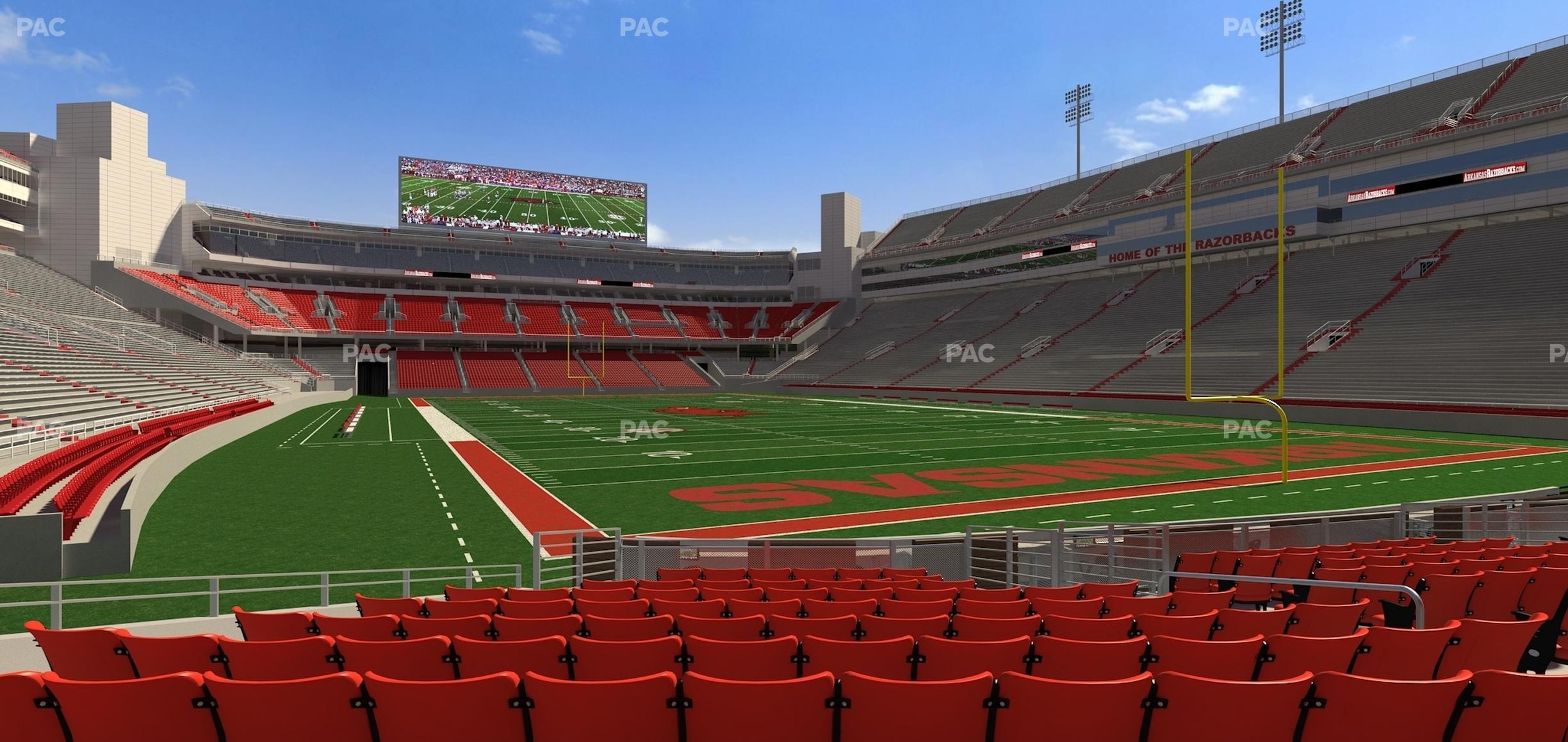 Seating view for Razorback Stadium Section F 8