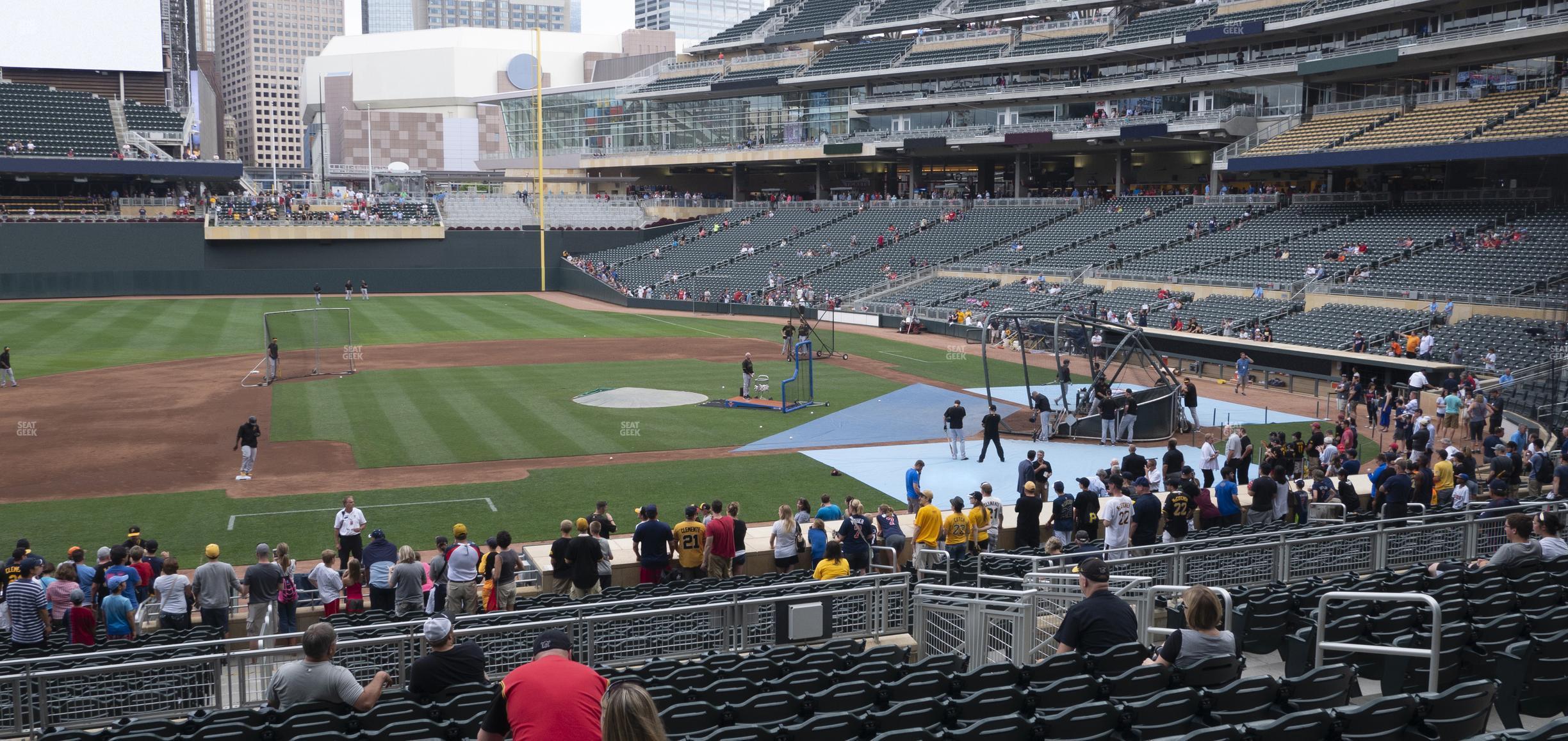 Seating view for Target Field Section 120