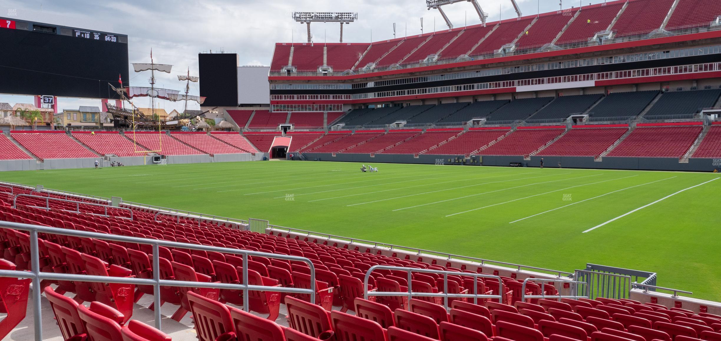 Seating view for Raymond James Stadium Section 115